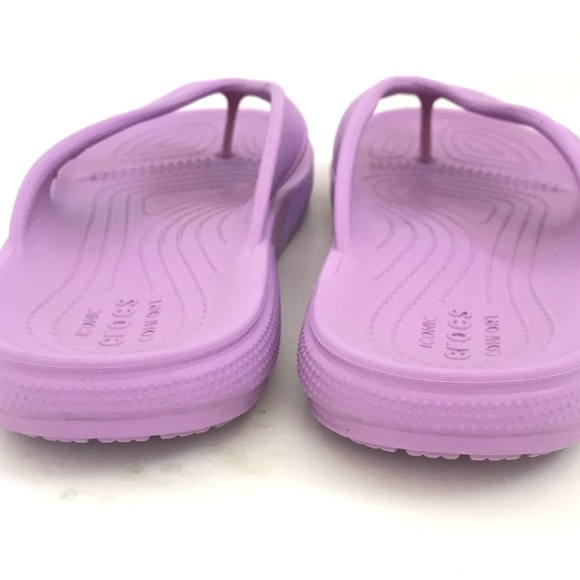 CROCS Flip Flop Sandals Classic ll Lilac Purple Thong Sandals Women’s Size 7 - Picture 8 of 14